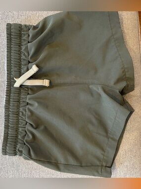 Cadets Olive Green Drawstring Waist Shorts